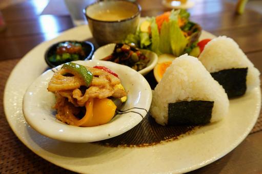 カフェのプレートランチ カフェのプレートランチの写真
