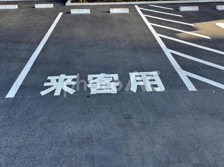 来客用　駐車場 来客用,駐車場,風景の写真素材