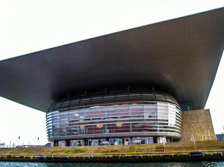 海外 外国 建物 風景 ー デンマーク コペンハーゲンの川下り ユニークな建築 外国,ヨーロッパ,デンマークの写真素材