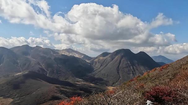 大船山周辺 大船山周辺 大船山頂,登山,景色の写真素材