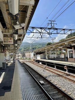 箱根の駅 箱根の駅 駅,箱根,線路の写真素材