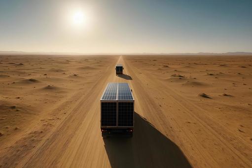 ソーラー貨物隊列の写真