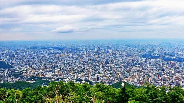 札幌市の街並み 札幌市の街並み 札幌市,登山,トレッキングの写真素材