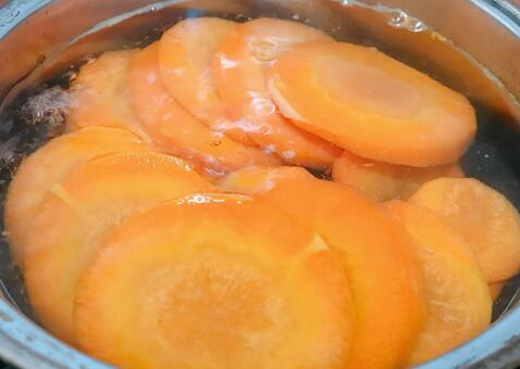 茹で人参 茹で人参,茹で野菜,人参の写真素材