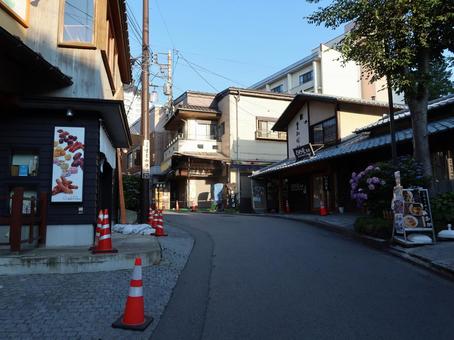 草津温泉 西の河原通り 草津温泉 西の河原通り 草津温泉,西の河原通り,温泉街の写真素材