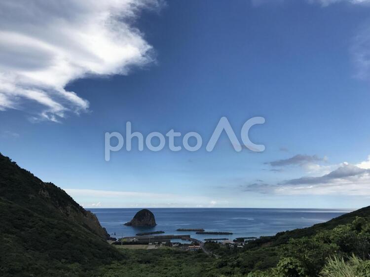 南の島の山間からの眺望 岬,幻想,穏やかの写真素材