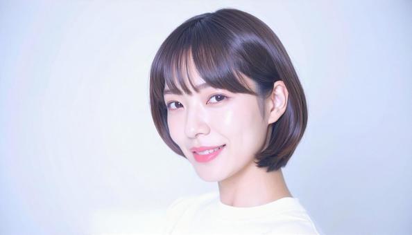 ヘアスタイルモデルの写真