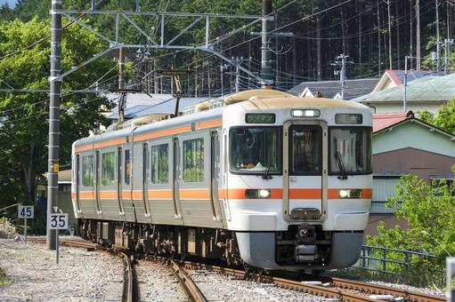JR御殿場線313系電車 足柄駅 JR御殿場線313系電車 足柄駅 御殿場線,313系,jr東日本の写真素材