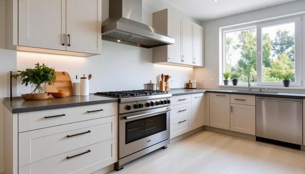 L字キッチンの写真