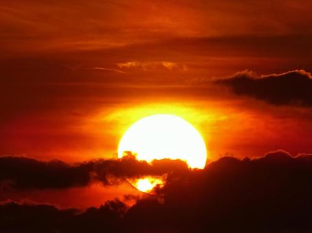 夕日 夕日の写真