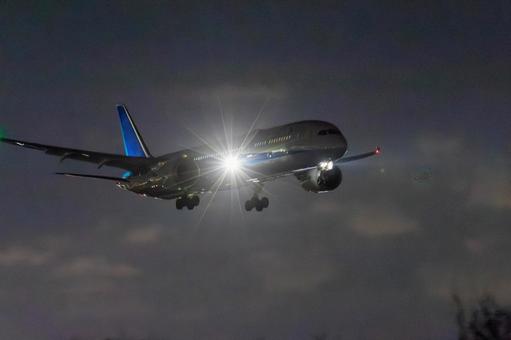 ファイナルアプローチ 千里川土手,伊丹空港,大阪国際空港の写真素材