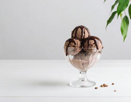 チョコレートアイスクリーム チョコレートアイスクリームの写真