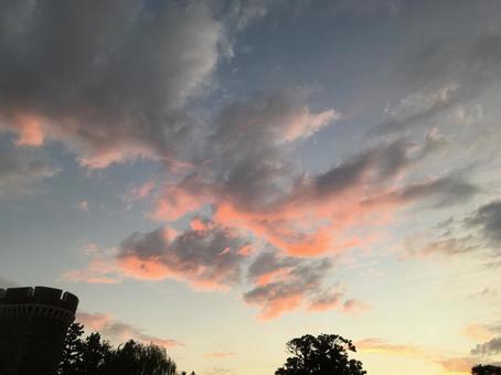 夕焼けの空 夕焼けの空の写真