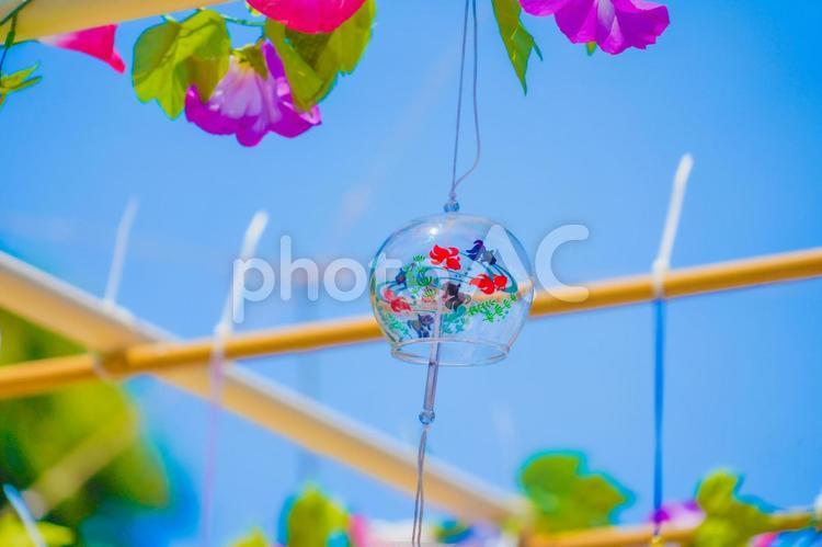 風鈴（夏の風物詩） 風鈴,ふうりん,夏の写真素材