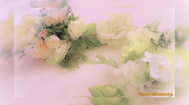 祝福のブーケ レトロ2 祝福のブーケ レトロ2 ブーケ,リースブーケ,花飾りの写真素材