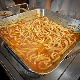 老舗焼肉屋のてっちゃん鍋うどん 老舗焼肉屋のてっちゃん鍋うどん 定例会,オフ会,飲み会の写真素材