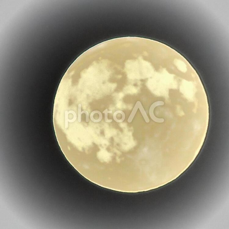 満月(加工) 満月,夜空,光の写真素材