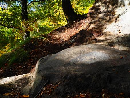 塩田平賭博岩 塩田平,賭博岩,登山の写真素材