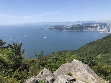 プサン 釜山,山,登山の写真素材