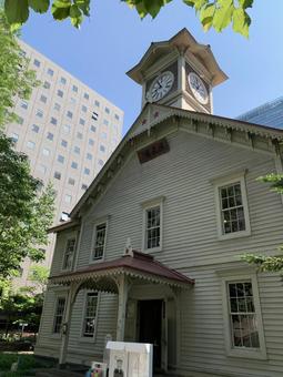 Photo, time meter, sapporo, sapporo clock tower, 