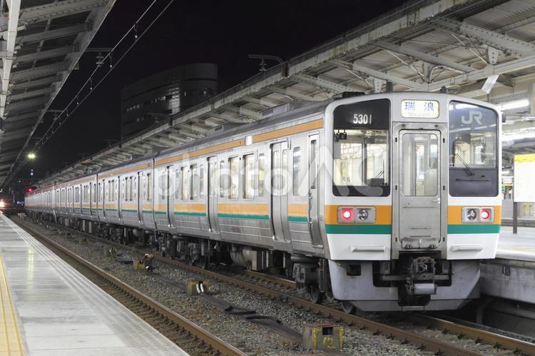 JR中央線、211系 jr,211系,車両の写真素材