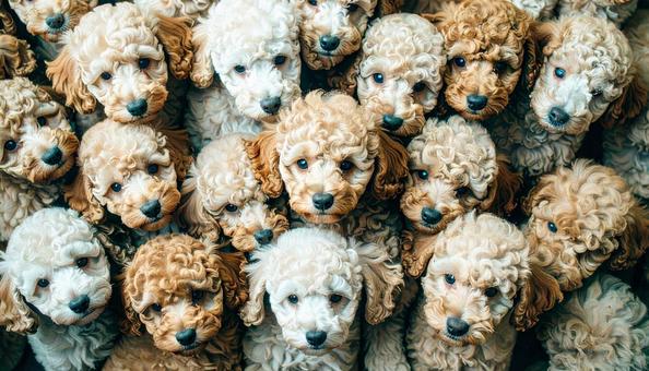 犬の大群 犬の大群の写真