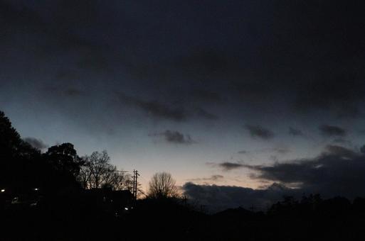夕方の空 夕方の空の写真