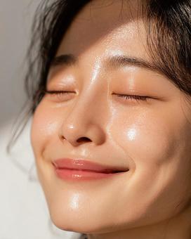 美しく輝く女性の艶肌 美しく輝く女性の艶肌の写真