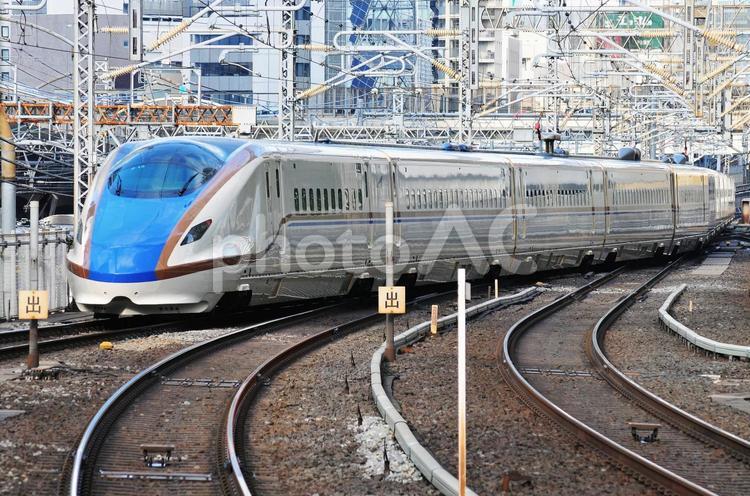 E7系　W7系　新幹線　北陸新幹線 鉄道,電車,線路の写真素材