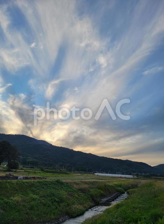 夕暮れ 空,自然,景色の写真素材