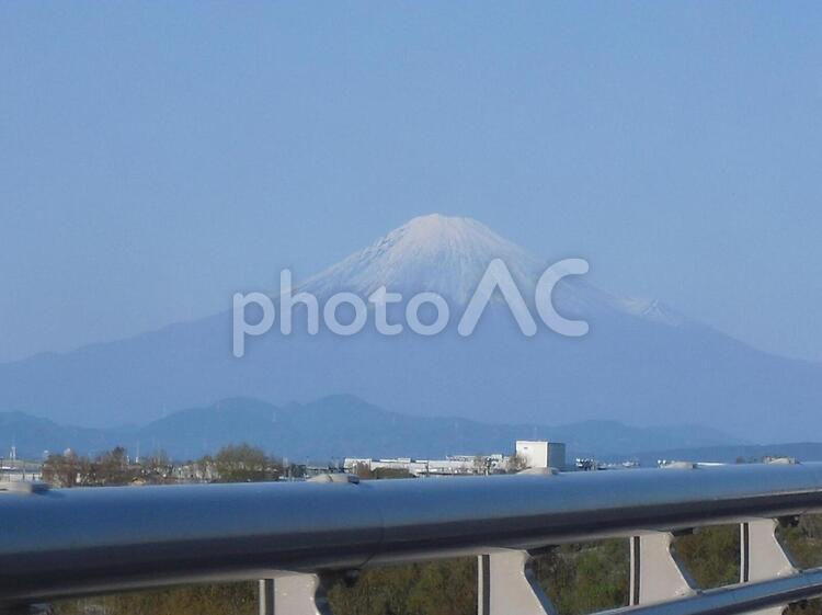 御前崎から見た富士山　遠景 富士山,空,快晴の写真素材