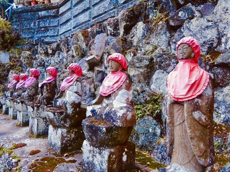 茶湯寺のお地蔵さん 寺,お寺,寺院の写真素材
