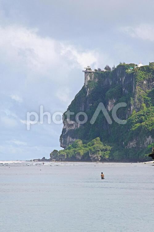 アメリカ　オセアニア　南国　グアム島の恋人岬の風景 休暇,バカンス,グアム島の写真素材