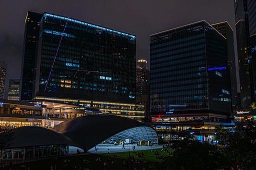 都市夜景 都市夜景,夜景,大阪の写真素材