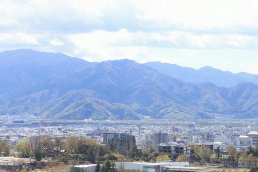 長野市 街並 長野市 街並 長野市,長野県,長野の写真素材