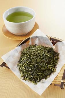 茶葉と緑茶 茶葉,乾燥,緑茶の写真素材
