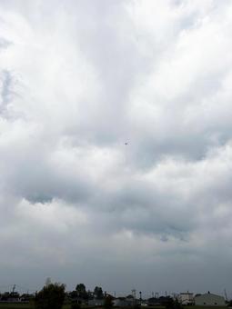 雲に覆われた空模様 雲に覆われた空模様の写真