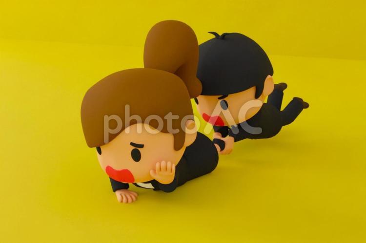 逃げようとする人 ビジネスマン,社会人,ビジネスの写真素材