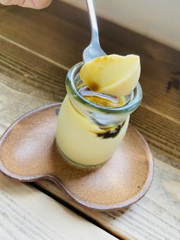 カフェ プリン カフェ プリン お菓子,スイーツ,おやつの写真素材