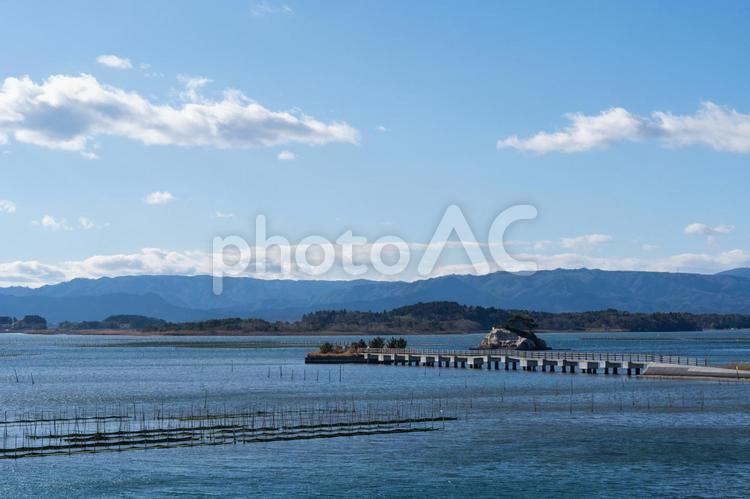 松川浦　海　福島 海,風景,景色の写真素材