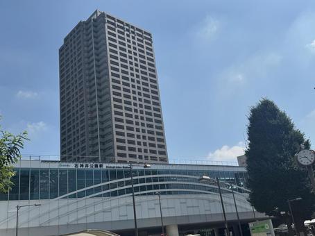 駅前 駅前 石神井公園,駅,stationの写真素材