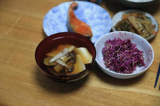 田舎ランチ 昼食,ランチ,ご飯の写真素材
