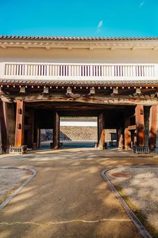 【山形】山形駅の周辺 山形城跡 霞城公園 【山形】山形駅の周辺 山形城跡 霞城公園 山形,城跡,お城の写真素材