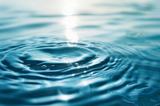 水面のさざ波と光彩 水面のさざ波と光彩の写真
