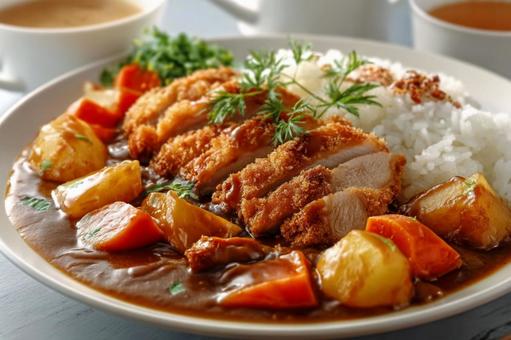 とんかつカレーライス とんかつカレーライスの写真
