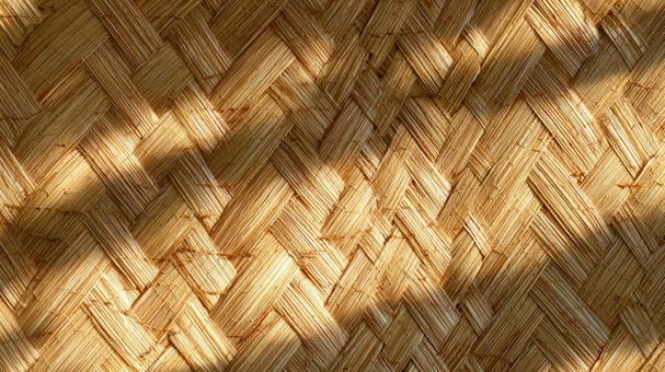 藁を編み込んだテクスチャ 藁を編み込んだテクスチャの写真