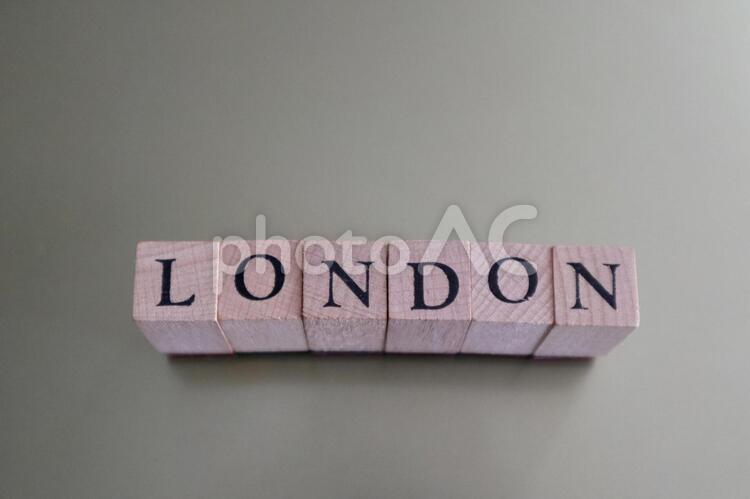 LONDON・ロンドンの英語表記・アルファベットブロック ロンドン,イギリス,外国の写真素材