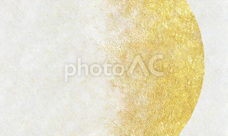 白和紙と金色模様の背景素材 和紙,白色,金の写真素材