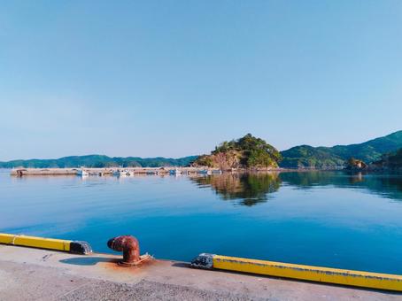 三陸の小さな港 三陸,港,太平洋の写真素材