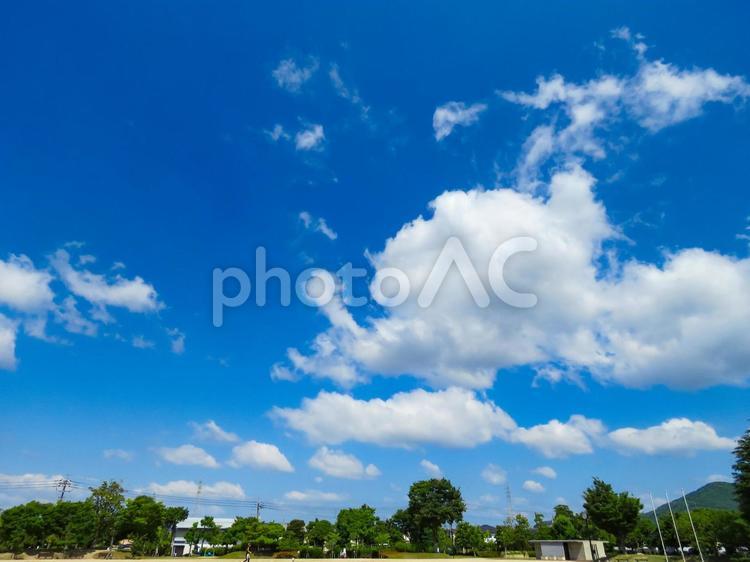 青空と雲のイメージ 青空,風景,空の写真素材